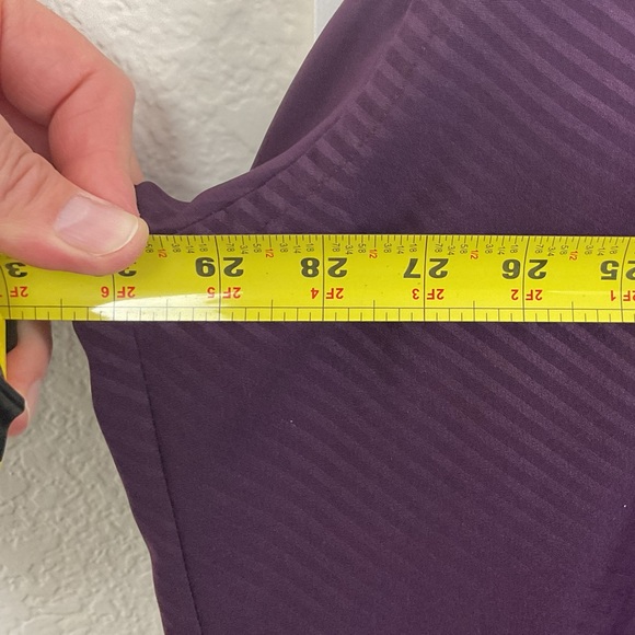 Pre-Owned Stacy Adams Men Purple Striped Button Up Long Sleeve Collar Shirt, XXL - Picture 11 of 11